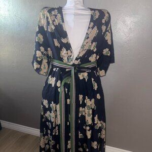 Wayward Fancies (Anthropologie)floral off-shoulder dress size XL.